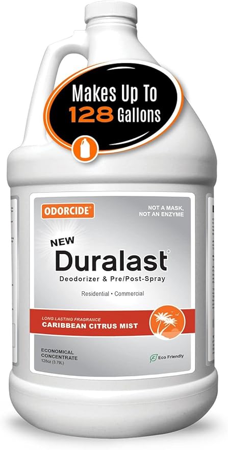 Duralast Caribbean Citrus Mist Pet Urine Odor Eliminator – Pet Deodorizers for Home for Strong Odors – Pet Urine Deodorizer – Pet Odor Eliminator for Home w/Non-Enzymatic Formula (1 Gallon)