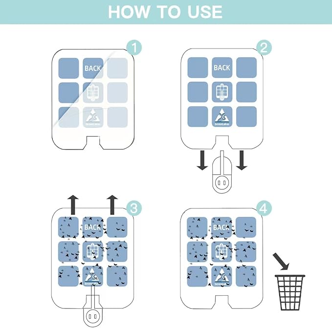 36 Pcs Sticky Refill Glue Cards, Compatible with Safer Home SH502, Dynatrap DT3005W-DS3, DT23005-06, Targets Moth, Fly, Mosquito, Gnat and More, Safe and Super Sticky (Aqua Blue)