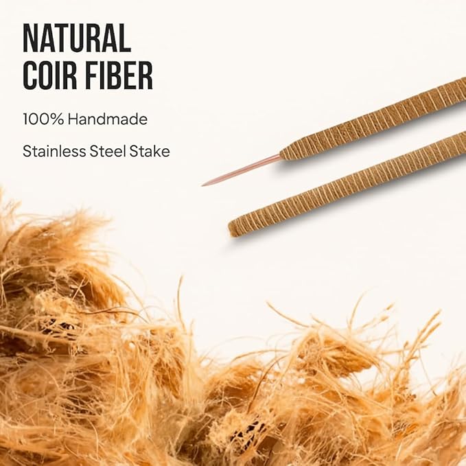 Moss Pole Monstera Plant Support – 2 Pack 28” Bendable Moss Pole Monstera Plant Support, Plant Stakes for Indoor Plants, Tall Plant Sticks Support for Climbing Plants