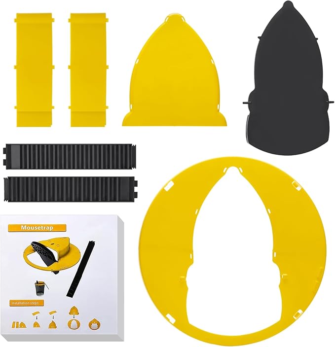 Mouse Trap Bucket Adapted to 5 Gallon Bucket Lid Rat Trap Automatic Reset for Indoor Outdoor Use Reusable (1P)