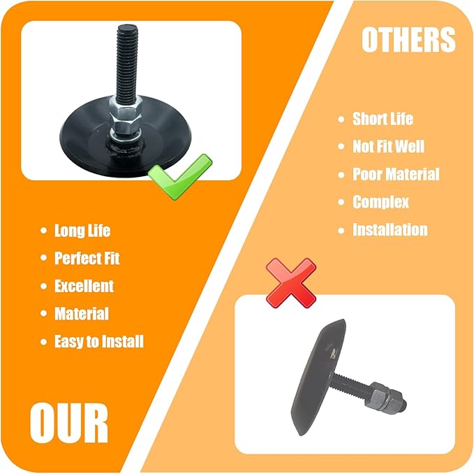 2877245 Snow Plow Blade Pair Skid Shoes for Polaris Ranger Razor UTV ATV Snow plow 2873423 -(2 Pack)