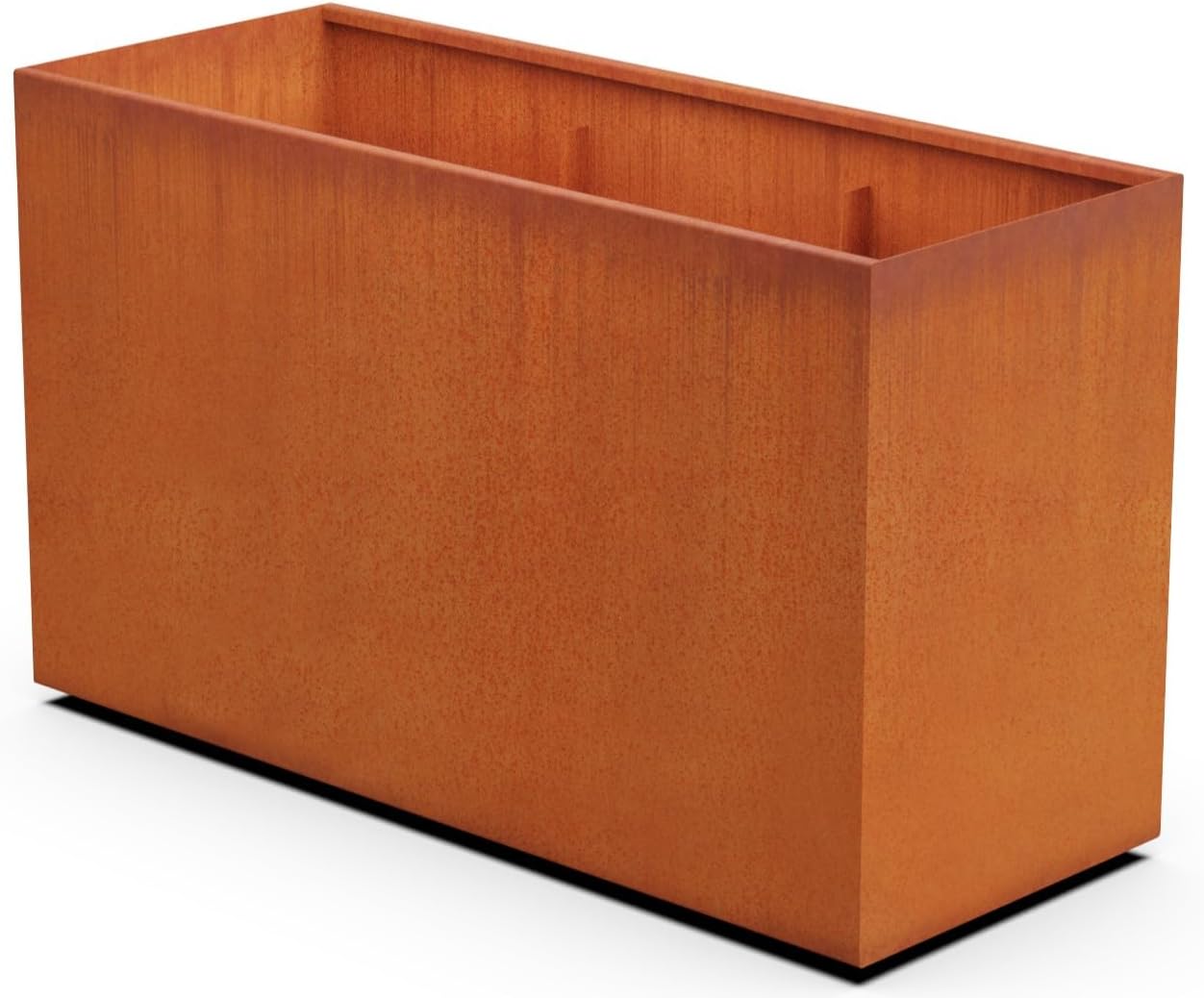 Large Rectangular Planters for Outdoor Plants 60x24x36 Inch | Corten Steel Planter for Patio & Garden | Extra Large Outdoor Planter Box | Metal Planter Rectangle, Made in USA