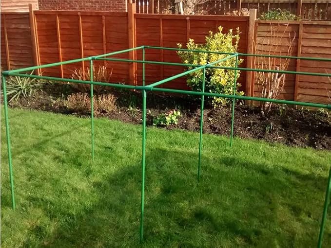 4 PCS 16mm Plastic Gardening Greenhouse Frame Building Connectors Pipe Fitting Heavy Duty Joint Tool Framework Drip Tubing Flower Stands Plant Stakes Fencing