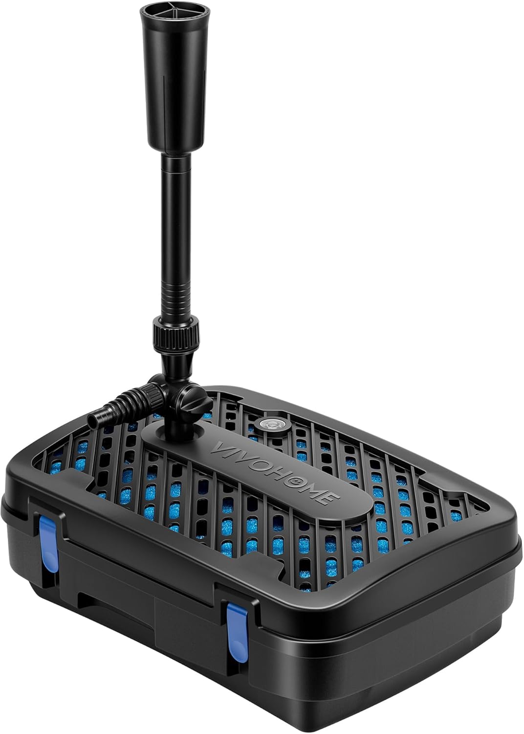 VIVOHOME All-in-One Pond Filter Fountain System Kits, 260 GPH Submersible Water Pump for Ponds up to 790 Gallons