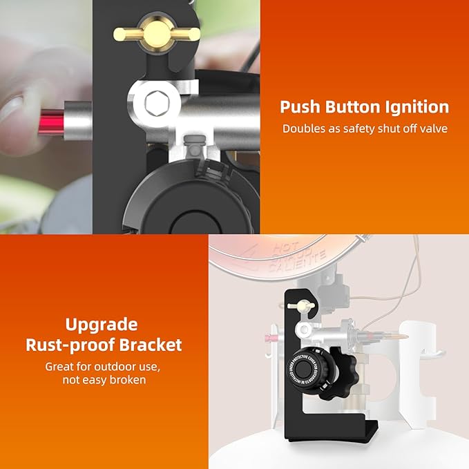GASLAND Outdoors 15,000 BTU Propane Single Tank Top Heater, with Shut-off Valve and Tip-over Switch, Portable LP Gas Heater for Camping, Garage, Porch, Outdoor Events