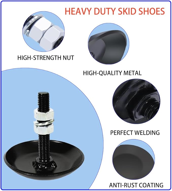 2873423 Snow Plow Skid Shoes Kit Compatible with ATV UTV Polaris Ranger RZR 900S 1000XP Trail Ranger General Sportsman Pioneer Rhino Mule Repalce 2877245 2/Set