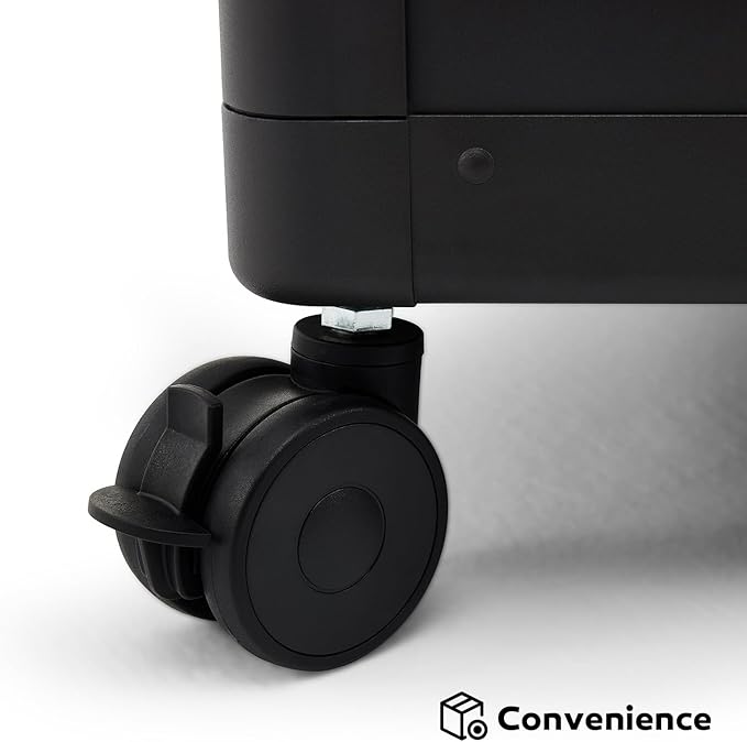 134 Gallon Outdoor Storage Box Waterproof, Metal Deck Box with wheels for Patio Furniture, Garden Tools, Outdoor Cushion, Charcoal