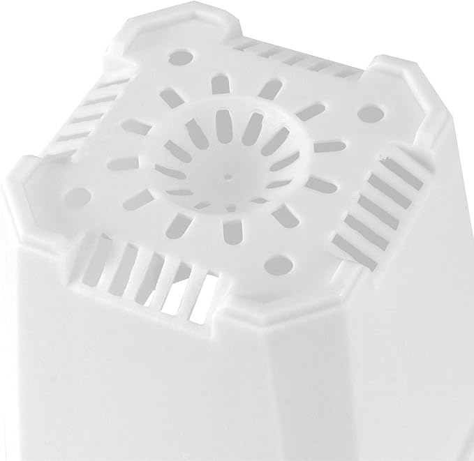 JOIKIT 120 Pack 3 Inch White Square Nursery Pot, Plastic Square Plant Pot with Drainage Hole, Seedling Nursery Transplant Planter for Indoor, Outdoor, Garden, Office, Balcony