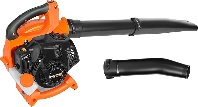 PROYAMA 26CC 2 Cycle Gas Leaf Blower, 2 in 1 Nozzle Handheld Powerful Blower, 412CFM 200MPH Lightweight Powerful Leaf Blower with Cruise Control for Lawn Care Snow Removal, Blowing Debris Leaves Dust