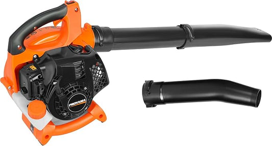 PROYAMA 26CC 2 Cycle Gas Leaf Blower, 2 in 1 Nozzle Handheld Powerful Blower, 412CFM 200MPH Lightweight Powerful Leaf Blower with Cruise Control for Lawn Care Snow Removal, Blowing Debris Leaves Dust