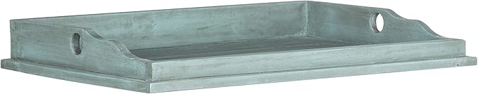 Safavieh Outdoor Collection Covina Beach House Blue Tray Table