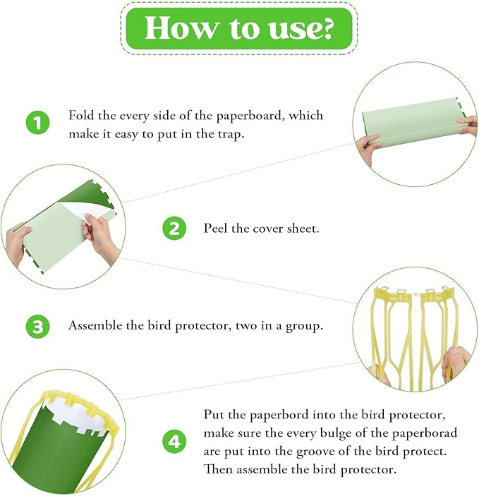 Wasp Traps Outdoor Hanging with Fluorescent, Carpenter Bee Traps for Outside, Fly Traps Outdoor/Indoor, Wasp Fly Catcher Killer Hunter for Hornet, Gnat, Mosquito, Flying Insect, 2 Pack