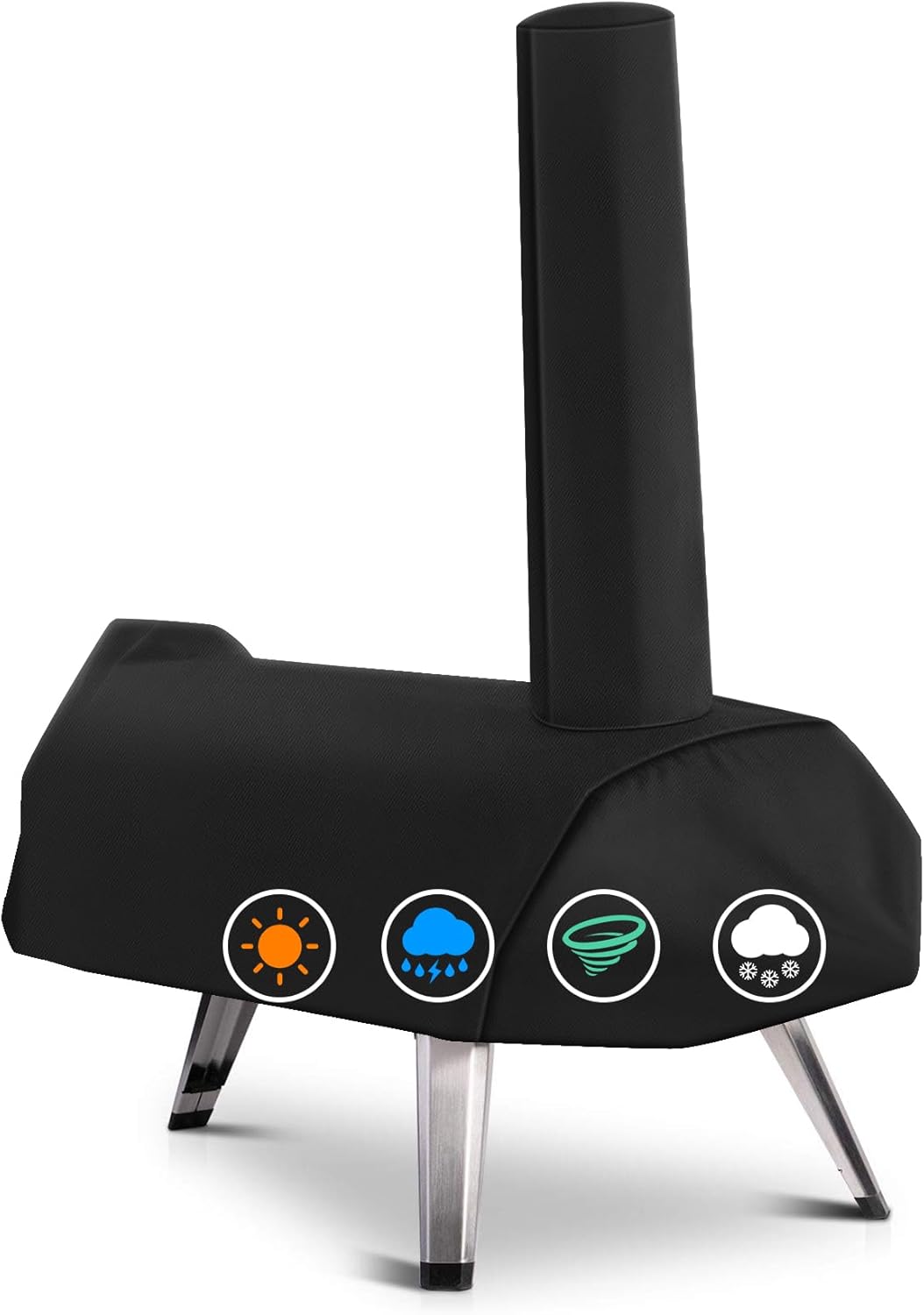 ZBXFCSH Heavy Duty 600D Polyester Cover Compatible with Ooni Karu 12 Pizza Oven Aidpiza 12" Wood Pellet Pizza ovens and Big Horn Stainless Steel 12'' Pizza Grill Oven Accessories