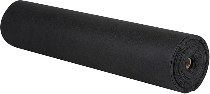 VEVOR Geotextile Landscape Fabric, 3ft x 100ft 4 oz, Non-Woven PP 350N Tensile Strength & 440 N Load Capacity, Drainage Ground Cover, Garden Weed Barrier, French Drains, Black