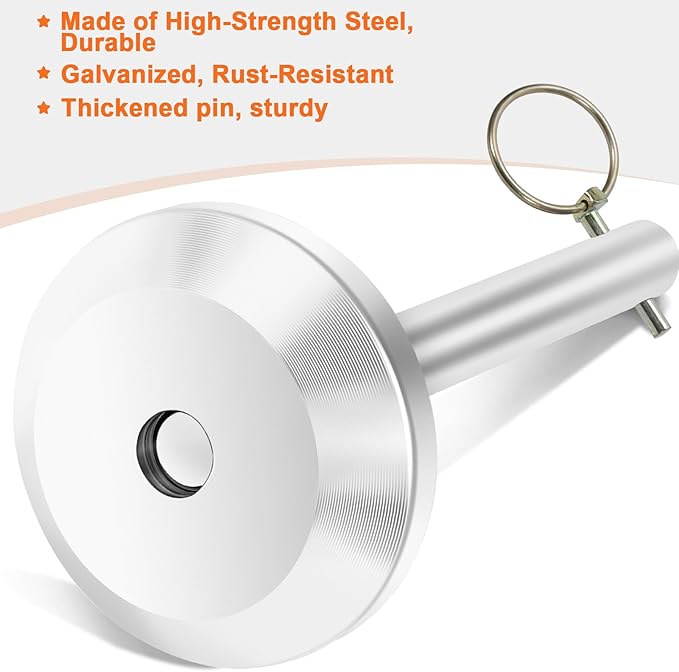 RGQSUN 2PCS Snow Plow Skid Shoes Snowplow Compatible with ATV UTV Moose (5/8" Shaft Size),Replacement Tractor Snow Plow Blade