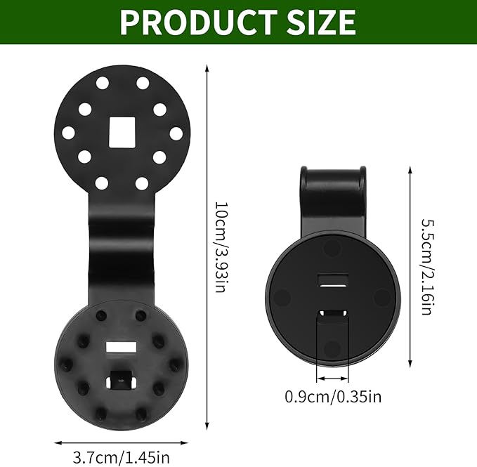 20 Pieces Shade Cloth Plastic Clips Heavy Duty Lock Grips, Round Plastic Black Clips Sunshade Net Fixing Clip Fix Clamp, Shade Fabric Clips for Bird Netting, Greenhouse Outdoor Garden Netting