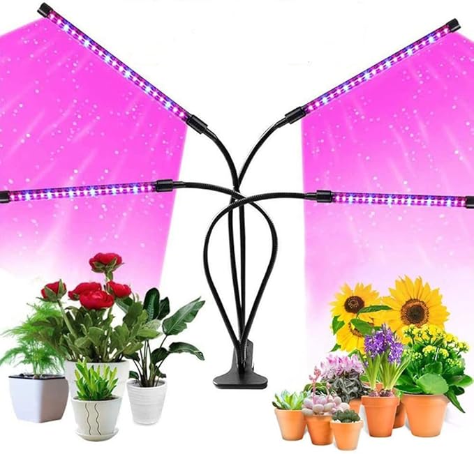 80W Grow Light 80 LED Multi-arm Plant Light Desk Clip On Indoor Plant Flower Lamp Long Arm Grow Lamp