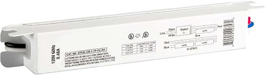 OHLECTRIC Replacement for Keystone KTEB-128-1-TP-FC-PH/D | 1 Lamp T5 Electronic Fluorescent Ballast | 28 Watts | 120V Input with Rapid Start Technology | UL Listed for Enhanced Safety