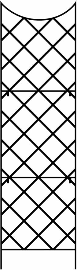 Panacea 89655 Giant Trellis, Includes Wall-Mounting Brackets, 108-Inch Height by 30-Inch Width, Black
