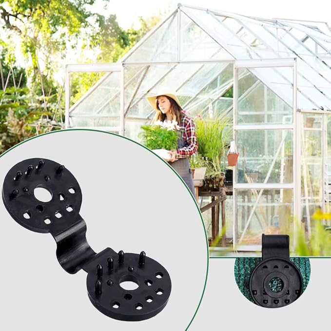 100 Pcs Shade Cloth Heavy Duty Lock Grip, Shade Cloth Plastic Clips Greenhouse Shade Cloth Fix Clamp, Windproof Awning Clamp Grip Tarp Clips (50 Pcs)