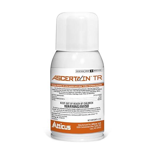 Atticus Ascertain TR Greenhouse Fogger (2oz Can) - (Compare to Attain) - Total Release Bifenthrin Insecticide/Miticide - Controls Mites, Aphids, Thrips, Fungus Gnats (Packaging May Vary) (1 Pack)