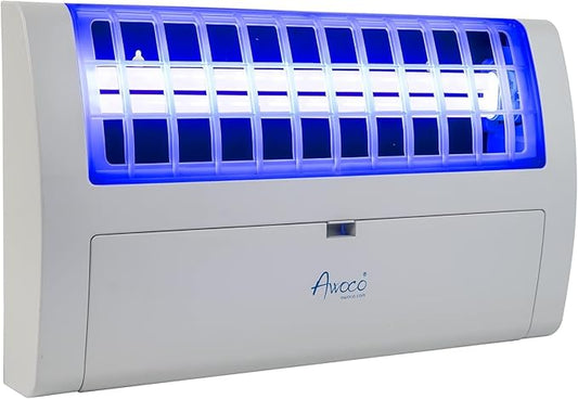 Awoco LED 13W 100V-240V Wall Mount Sticky Fly Trap Lamp XL 78” Extra Long Power Cord for Capturing Flies, Mosquitoes, Moths and Flying Insects (Fly Trap XL)