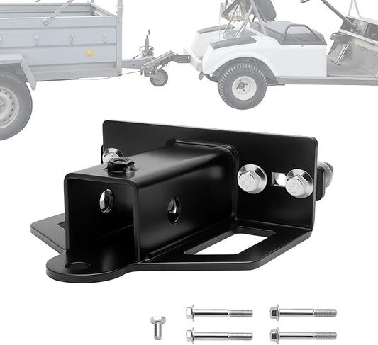 Universal Mower Trailer Hitch with 2in Receiver, Zero Turn Lawn Mower Tow Hitch Receiver for UTV Tractor Golf Cart,6mm Thickened Heavy-Duty Trailer Hitch Receivers with Chain Slot Pin Hole