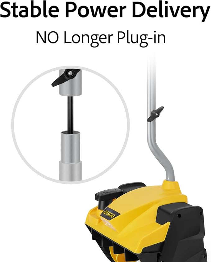 12-Inch Cordless Brushless Snow Shovel Compatible with DeWalt 20V/60V Battery(Tool Only) Electric Snow Blower with 23ft Throwing Distance, Adjustable Chute, Smart Control, LED Light for Driveway