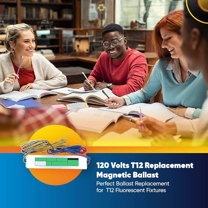 Technical Precision 120V Magnetic Ballast Replacement for Philips Rs-2s110-2-tp Rapid Start Fluorescent Light Ballast - Operates 2 Lamps - 1 Unit