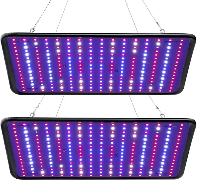 Grow Light for Indoor Plants - SERWING 200W LED Grow Light Full Spectrum, Plant Growing Lamp for Indoor Cultivation, Greenhouse, Grow Tent, Hydroponics (Full Spectrum)