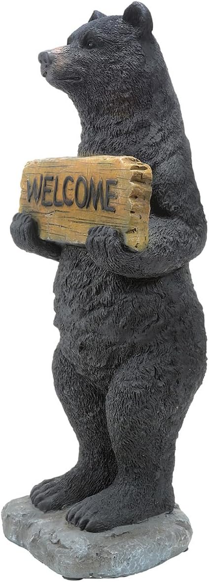 BLACK FOREST DECOR Welcome Home Bear Sculpture