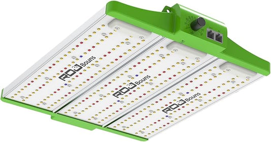 RDJ Bouns 120W Grow Light Full Spectrum with UVA and IR, Adjustable Panel Angle, 0-100 Dimming, Daisy Chain, Grow Lights for Indoor Plants for 2x2 and 2x3 Tents
