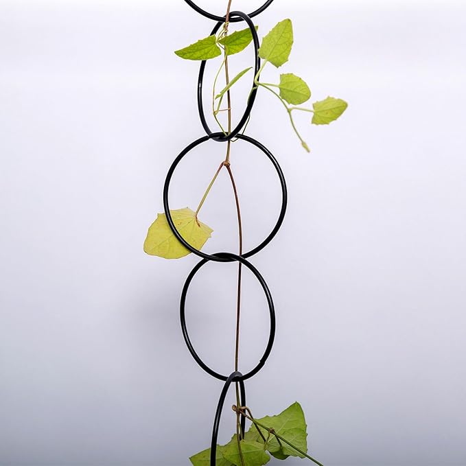 17PCS Metal Trellis for Climbing Plants Indoor/Outdoor - Pothos Plant Climber Support, Wall Trellis, Vine Plant Support, Garden Lattice for Climbing Plants - Small Indoor Hanging Trellis