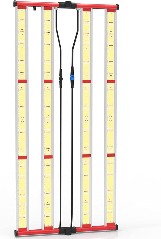 AGLEX 420W LED Grow Light, Full Spectrum with UV IR, Daisy Chain & Dimmable for Indoor Growing, 4x5ft Core Coverage
