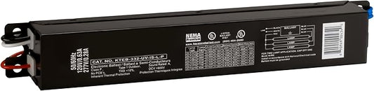 OHLECTRIC Replacement for Keystone KTEB-332-UV-IS-L-P 3 Lamp T8 Electronic Fluorescent Ballast with Low Light Output | 120-277V Input with Instant Start Operation | 0.78 Ballast Factor, UL-Approved