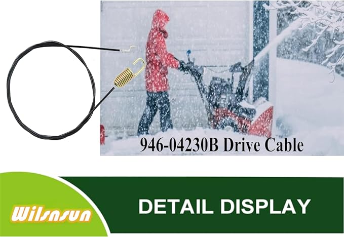 946-04230B 746-04230B Auger Clutch Cable for MTD Craftsman Troy-Bilt Cub Cadet Snow Blower 946-04230A 946-04230 746-04230 Clutch Cable