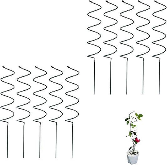 Tomato Twist Stake, Twisted Tomato Stakes Plant Supports, Tomato Cages Climbing Stake, Plant Support for Potted Plants Tomato Rose Vine, Plant Support Stakes for Potted Plants (10pcs)