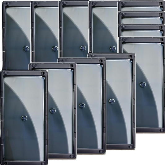 Rat & Mouse Glue-Traps 12 Pack, Large Bulk Traps, Indoor for Home, Pre-Scented Adhesive Plastic Tray Inside House, Snake, Mice, Spider Pet Safe