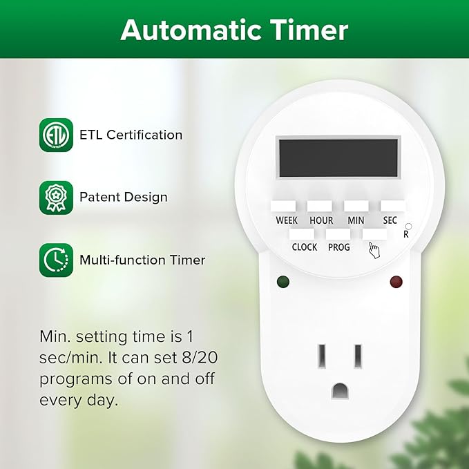 SANSI Plant Stand with Grow Light, 4-Tier 4000K 144W, Full Spectrum Indoor Greenhouse DIY Plant Shelf with T8 Plant Lights Growing Lamp, Flower Pot Stand Display Rack with Wheel Mechanical Timer