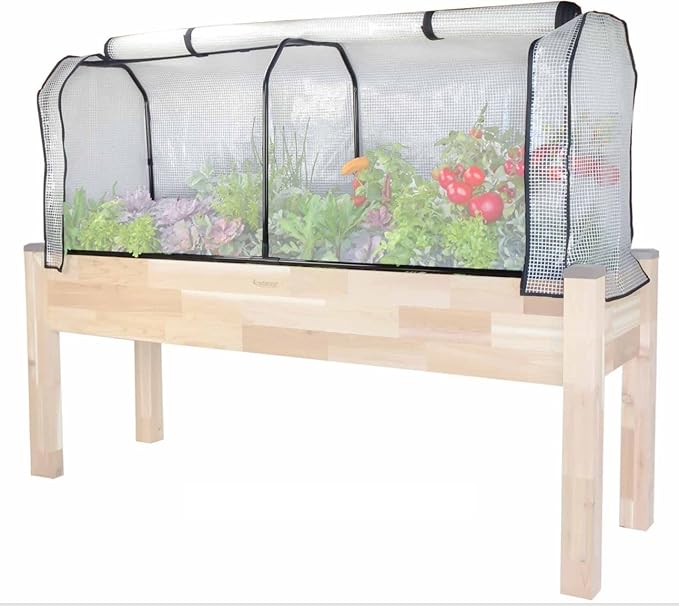 CedarCraft Greenhouse Cover 21" W x 67”L x 24" H - Provides The Perfect microclimate for Your Plants. Includes Frame & Cover. Planter NOT Included.