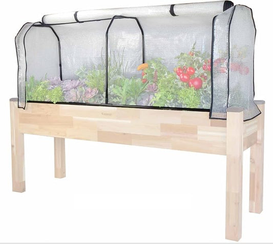 CedarCraft Greenhouse Cover 21" W x 67”L x 24" H - Provides The Perfect microclimate for Your Plants. Includes Frame & Cover. Planter NOT Included.