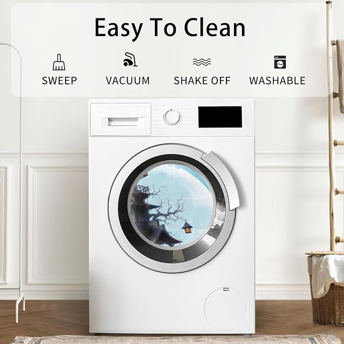 Halloween Half Round Door Mat, Halloween Bat Castle Moon Semicircle Door Mats, Non Slip Area Rug Soft Doormat for Indoor Entrance Wear Resistant Welcome Mat for Garage Patio Home Decor 24 x 36 In