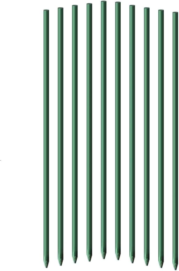Garden Stakes 6-Ft for Climbing Plants Supports Pole 20 Pack Rust-Free Plant Sticks Fence Post