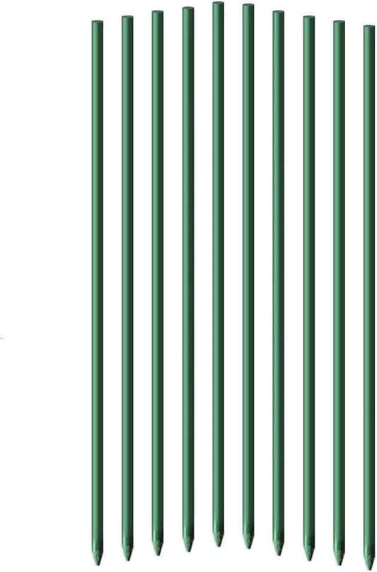 Garden Stakes 6-Ft for Climbing Plants Supports Pole 20 Pack Rust-Free Plant Sticks Fence Post