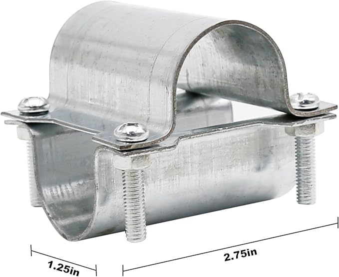 5 Sets 1¼" Greenhouse Cross Grid Pipe Connector Clamps, 32mm Purlin Bracket, Galvanized Steel Chain Link Fence Clamps, Steel Hothouse Pipe Fitting Clip with Bolts and Nuts (32mm)