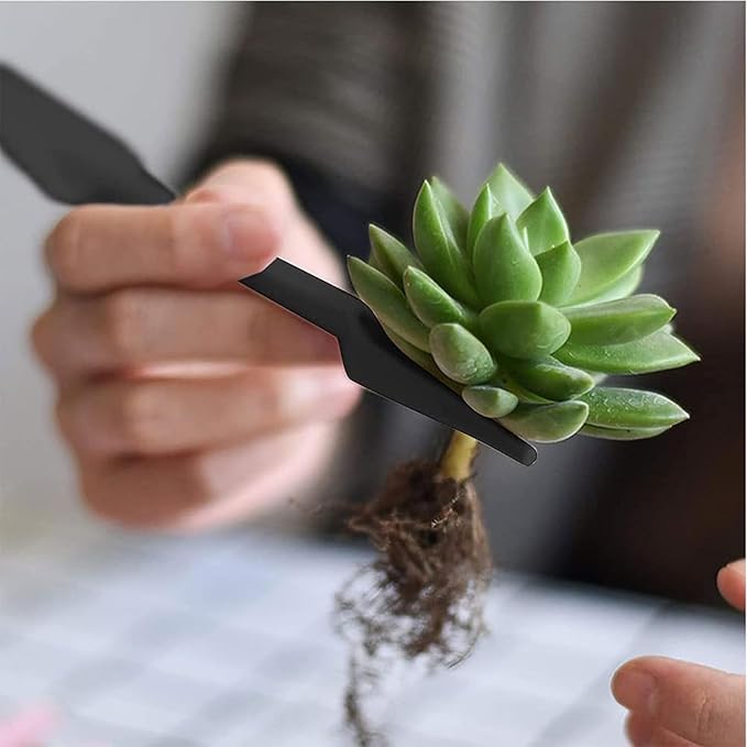 Garden Hand Tools, Indoor Plant Tools Set - Plant Repotting Mat Kit,Mini Garden Transplanting Tools for Indoor Outdoor Miniature Fairy Flower Plant Care (28PCS Black Set)