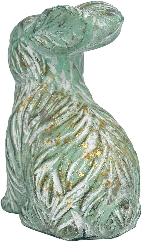 All Chic Bunny Decor Garden Statue Cement Rabbit Statue for Home Garden Indoor Outdoor Statues for Yard,Front Yard Decor,Easter Rabbit Figurines