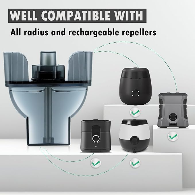 Natural Mosquito Repellent for E-Series, 4 Pack Mosquito Repeller Refills DEET-Free for Home and Outdoor, Bedroom, and Kitchen for 160Hours