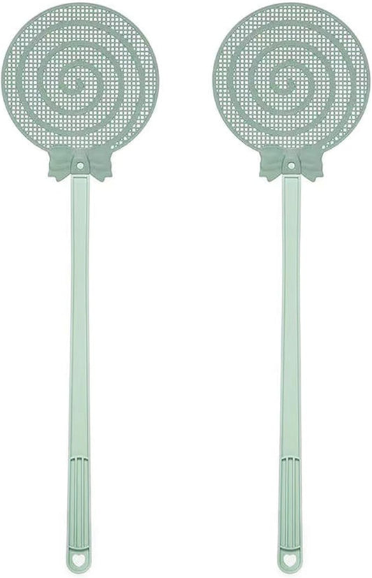 Fly Swatter, Fly Swatter for Indoors, FlySwatter, Fly Swatters Green 2PCS