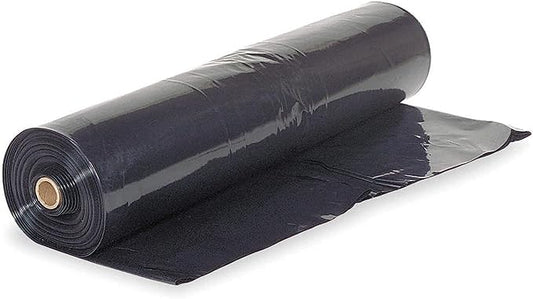 Farm Plastic Supply - Crawl Space Vapor Barrier - 10 Mil - Black Vapor Barrier, Thick Plastic Sheeting, Heavy Duty Polyethylene Film, Drop Cloth Covering for Crawlspace, Basement (5' x 100')